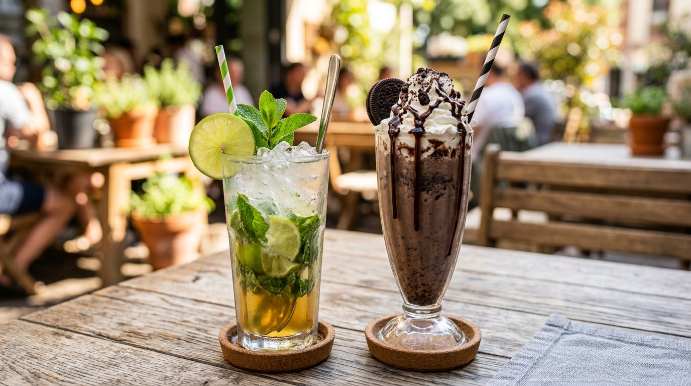Mint Mojito, Cold Coffee & Shakes